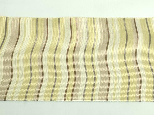 平和屋本店●極上 本場筑前博多織 八寸名古屋帯 波霞 逸品 DZAA6326kh5