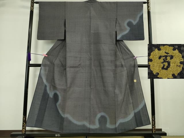 平和屋本店*極上 夏物 ジャパンオートクチュール 渡辺雪三郎 訪問着 紗紬 雪輪 暈し染め 正絹 逸品 DZAA6347kh5