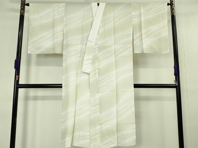 平和屋本店■極上 本加賀友禅作家 鶴見晋史 訪問着・長襦袢 山風景 白藤色地 暈し染め 証紙付き 逸品 未使用 DZAA6371kh5