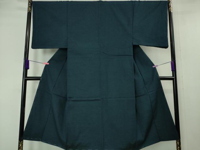 平和屋本店●極上 男性 紬 アンサンブル 色無地 褐返色 逸品 未使用 DZAA6393kh5