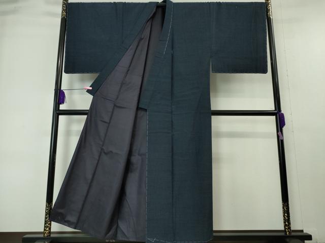 平和屋本店■極上 男性 本場結城紬 重要無形文化財 アンサンブル キングサイズ 100亀甲 総詰め 羽裏・大黒様 逸品 未使用 DZAA6395kh5