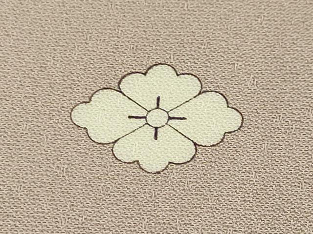 平和屋本店■極上 創業460年・千總 色留袖 駒刺繍 双鳥吉祥花文 薄柿色地 金彩 三越扱い 逸品 DZAA6446kh5
