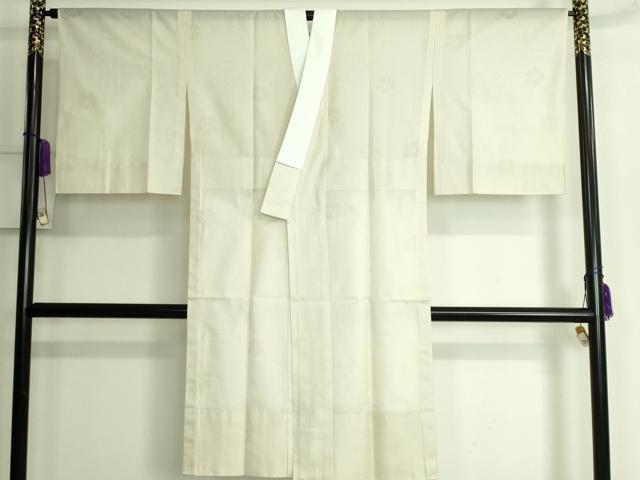 平和屋本店*夏物 長襦袢 撫子紋紗 蒸栗色地 逸品 未使用 DZAA6486kh5