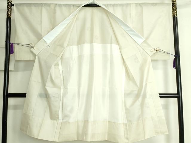 平和屋本店*夏物 長襦袢 撫子紋紗 蒸栗色地 逸品 未使用 DZAA6486kh5