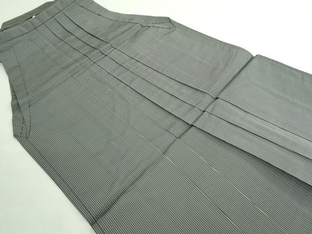 平和屋本店●極上 男性 馬乗り袴 縞 逸品 DZAA6490kh5