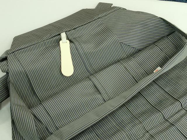 平和屋本店●極上 男性 馬乗り袴 縞 逸品 DZAA6490kh5