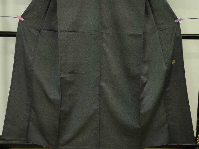 平和屋本店▽極上 京都・西陣 織元ブランド 秦流舎 お召 単衣 羊羹色地 逸品 DZAA6573kh5