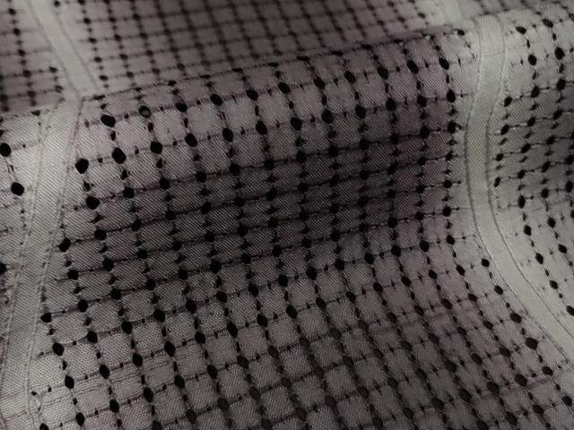 平和屋本店■極上 中国三大刺繍 スワトウ刺繍 本場縞大島紬 訪問着 暈し染め 上村絹織物謹製 証紙付き 逸品 未使用 DZAA6595kh5