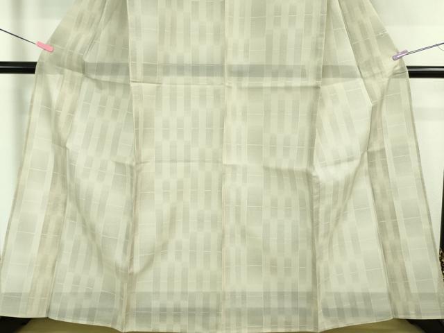 平和屋本店■極上 夏物 本場大島紬 夏大島 変わり市松 逸品 未使用 DZAA6627kh5