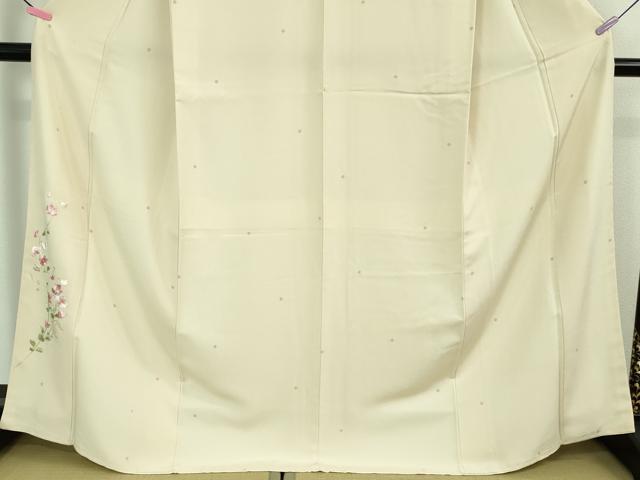 平和屋本店●極上 松田聖子 SEIKOMATSUDA 訪問着 刺繍 草花 丸文 象牙色地 タグ付き 逸品 未使用 DZAA6641kh5