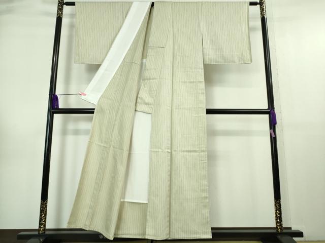 平和屋本店■極上 染と織 一休 お召 単衣 間道 証紙付き 逸品 未使用 DZAA6672kh5