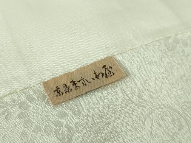 平和屋本店■極上 訪問着 単衣 駒刺繍 風景吉祥花文 象牙色地 金彩 ますいわ屋扱い 逸品 DZAA6676kh5