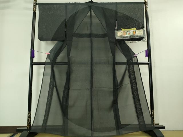 平和屋本店■極上 夏物 本塩沢 夏塩沢 飛白時雨 蝉羽の衣 南雲織物謹製 証紙付き 逸品 DZAA6811kh5