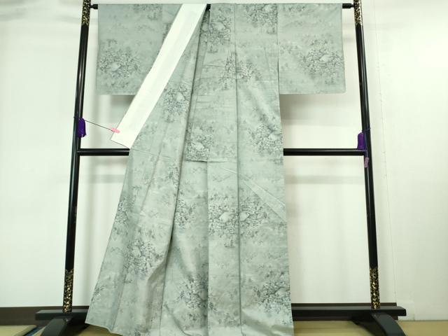 平和屋着物■極上 都喜ヱ門 本場大島紬 単衣 清水寺朝景色 畑仲別織 藤絹織物謹製 証紙付き 逸品 未使用 DZAA6821kh5
