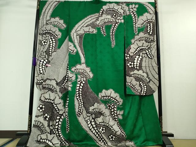 平和屋本店■極上 振袖 絞り 松花文 逸品 未使用 DZAA6825kh5