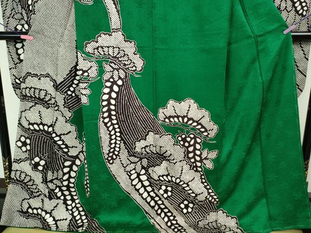 平和屋本店■極上 振袖 絞り 松花文 逸品 未使用 DZAA6825kh5
