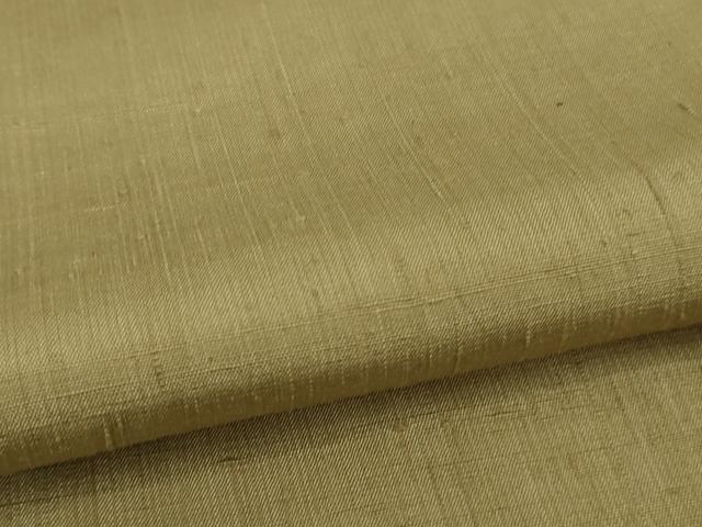 平和屋着物●極上 結城紬 色無地 枯野色 逸品 DZAA6829kh5