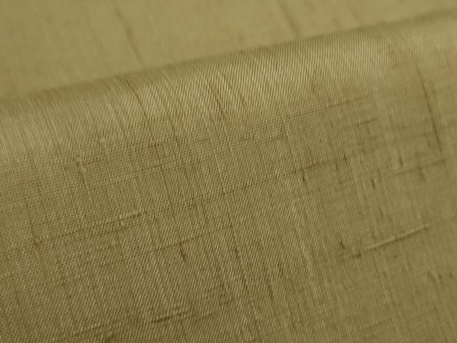 平和屋着物●極上 結城紬 色無地 枯野色 逸品 DZAA6829kh5