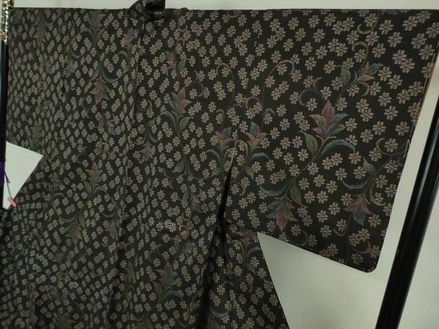 平和屋着物●極上 本場大島紬 7マルキ 草花文 逸品 未使用 DZAA6854kh5