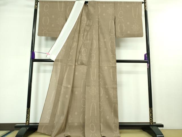 平和屋本店*極上 夏物 東郷織物謹製 本場大島紬 夏大島 160亀甲 結晶 証紙付き 逸品 DZAA6863kh5