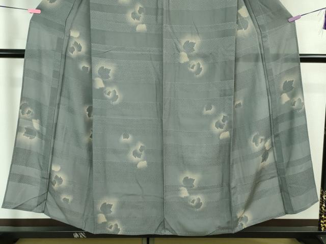 平和屋着物*極上 夏物 小紋 舞葉文 暈し染め 逸品 未使用 DZAA6895kh5