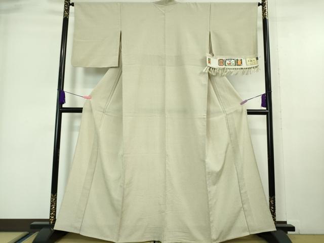 平和屋着物■極上 本塩沢 単衣 蚊絣 星野謹製 証紙付き 逸品 DZAA6897kh5