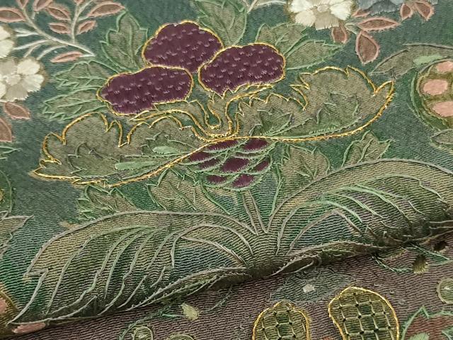 平和屋本店■極上 中国三大刺繍 スワトウ刺繍 汕頭刺繍 総刺繍 訪問着 洋花文 暈し染め 金糸 逸品 DZAA6913kh5