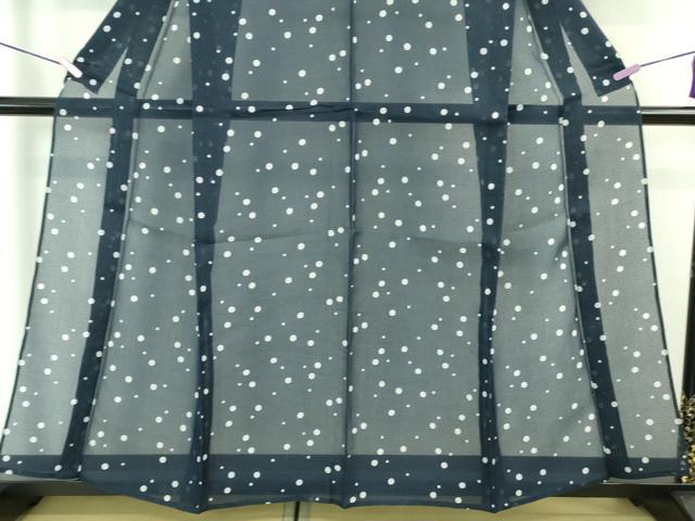 平和屋着物■極上 夏物 江戸小紋 浴衣兼用 絹紅梅 丸文 反端付き 逸品 DZAA6929kh5