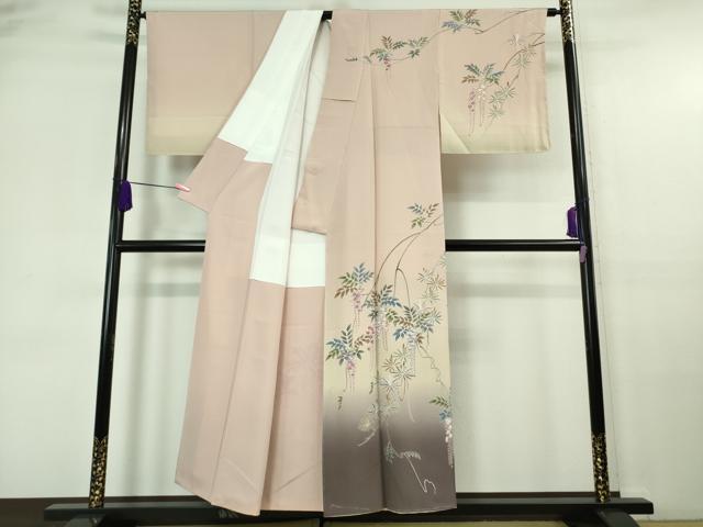 平和屋着物●極上 訪問着 友禅 作家物 藤花房 暈し染め 逸品 未使用 DZAA6934kh5