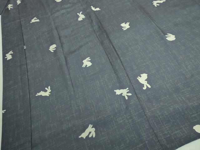平和屋本店●上質な長襦袢 無双仕立て 兎 逸品 未使用 DZAA6977kh5