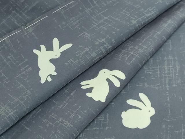 平和屋本店●上質な長襦袢 無双仕立て 兎 逸品 未使用 DZAA6977kh5