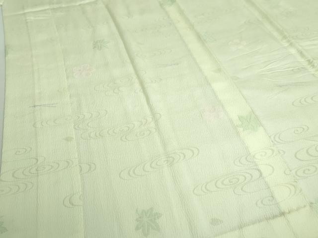 平和屋本店■上質な長襦袢 単衣 吹き寄せ花文 逸品 DZAA6979kh5