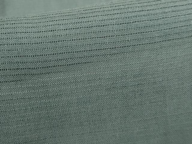 平和屋本店■希少 本場小千谷本麻襦袢 麻絽 染の近江謹製 豆がら茶色地 杉山織物 証紙付き 逸品 DZAA6984kh5