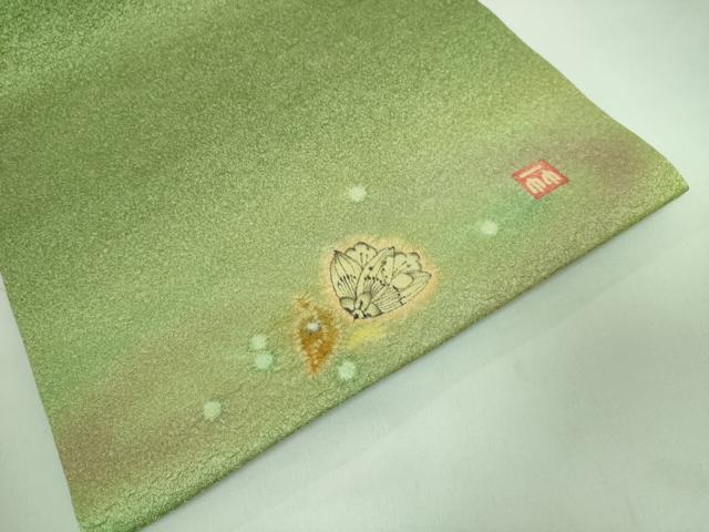 平和屋本店■極上 久保田一竹 幻の辻が花 太鼓柄袋帯 金通し地 逸品 DZAA7018kh5
