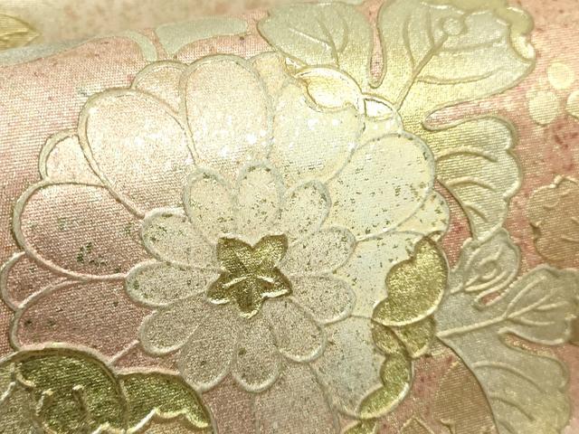 平和屋着物●極上 金彩友禅 卓越技能者・名工・和田光正 太鼓柄袋帯 辻が花 金銀彩 逸品 DZAA7025kh5