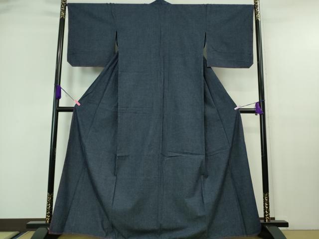 平和屋着物■極上 デニム着物 単衣 夢工房 綿 逸品 DZAA7051kh5