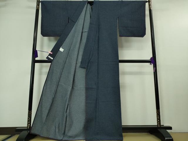 平和屋着物■極上 デニム着物 単衣 夢工房 綿 逸品 DZAA7051kh5