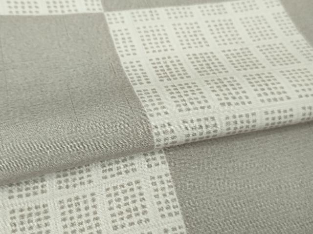 平和屋着物▽極上 小紋 単衣 市松文様 鈴乃屋扱い 逸品 未使用 DZAA7055kh5