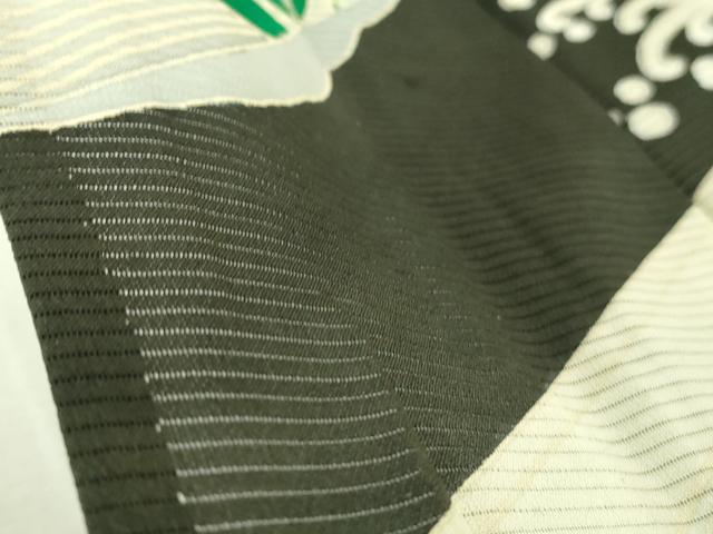 平和屋本店*希少 夏物 アンティーク 大正ロマン 振袖 絽 駒刺繍 立波松花文 黒地 逸品 DZAA7075kh5