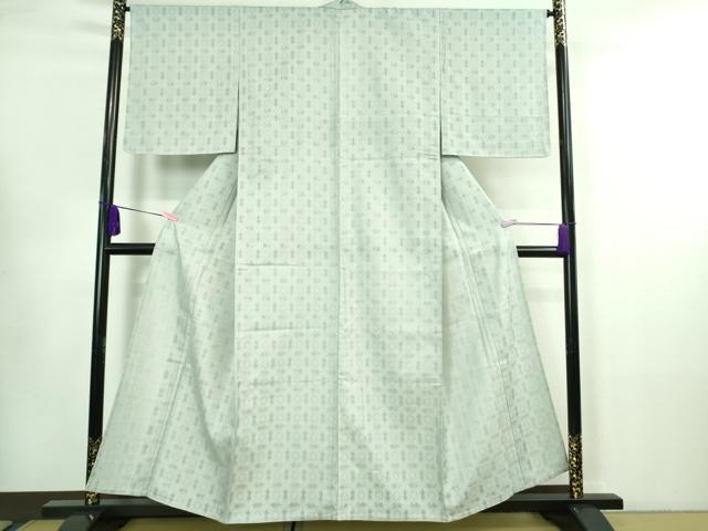平和屋着物*極上 夏物 京都西陣・想屋謹製 色無地 刺繍 霞紋紗 白藍色 銀通し地 やまと誂製 逸品 未使用 DZAA7120kh5