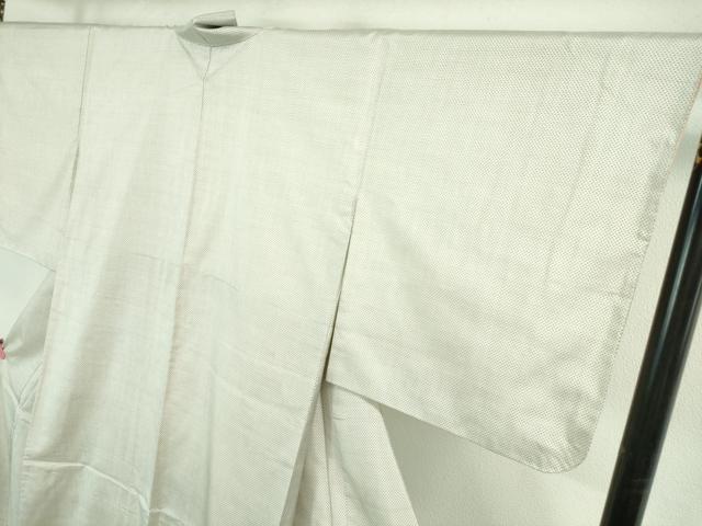 平和屋着物●極上 本場大島紬 白大島 一元絣 田畑織物謹製 証紙付き 逸品 未使用 DZAA7123kh5