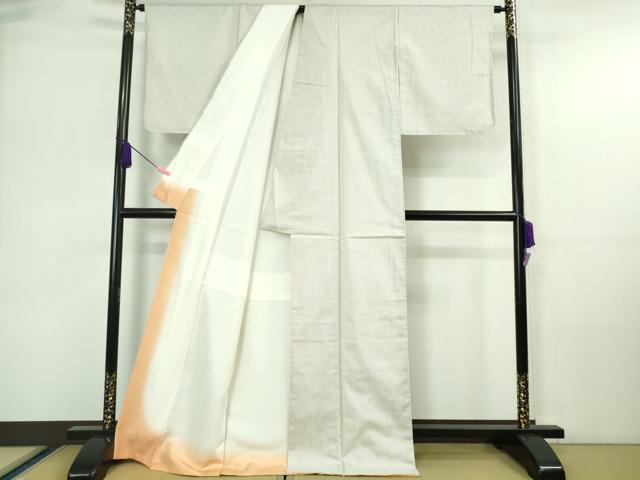 平和屋着物●極上 本場大島紬 白大島 一元絣 田畑織物謹製 証紙付き 逸品 未使用 DZAA7123kh5
