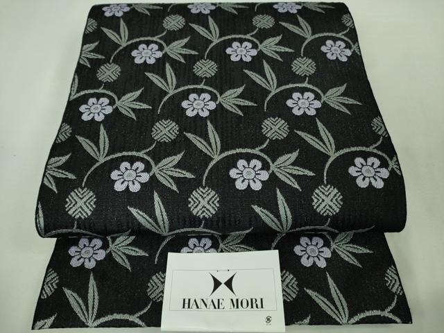 平和屋着物●極上 森英恵・HANAE MORI 小紋・名古屋帯セット 花 桜色地 やまと誂製 洗える着物 逸品 DZAA7144kh5