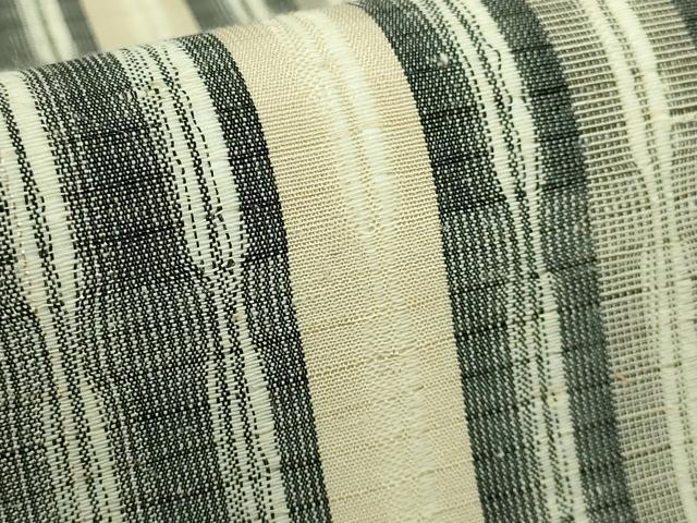 平和屋着物■極上 芭蕉布 手積み芭蕉糸100% 染織作家 みなみ修郎 全通柄袋帯 間道 証紙付き 逸品 DZAA7172kh5