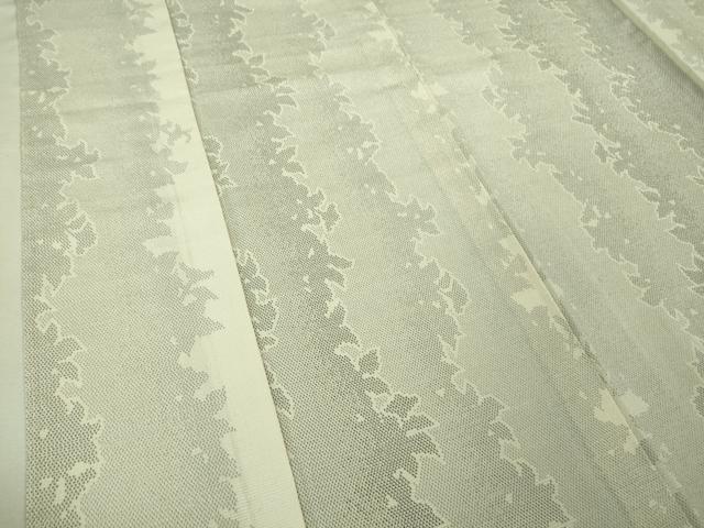 平和屋着物▽極上 本塩沢 単衣 草葉シルエット 逸品 未使用 DZAA7295kh5