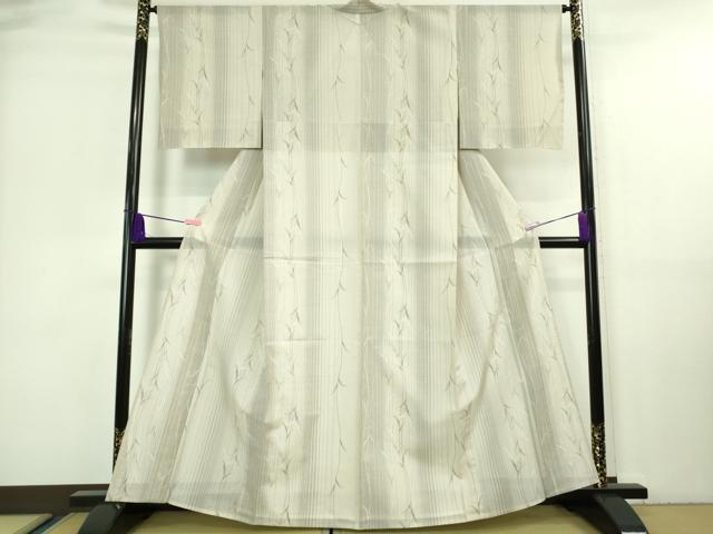平和屋着物■極上 夏物 本場大島紬 夏大島 枝葉間道 逸品 DZAA7329kh5