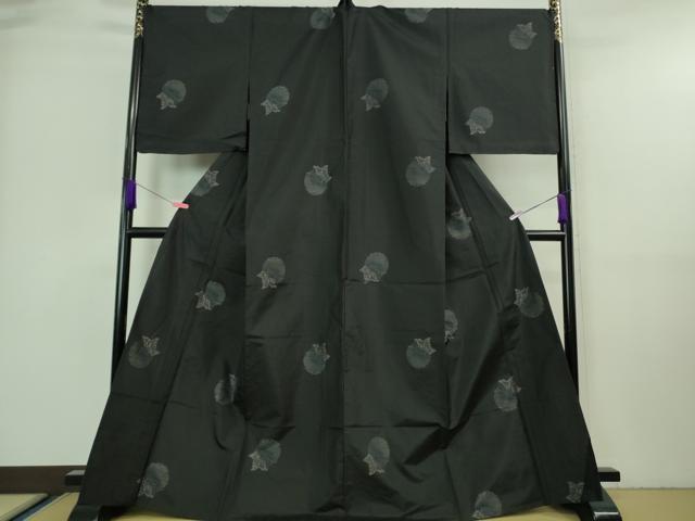 平和屋着物▽極上 本場大島紬 単衣 雪輪花鳥文 やまと誂製 逸品 未使用 DZAA7333kh5