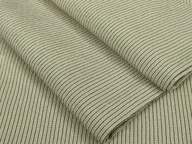 平和屋着物▽極上 本塩沢 単衣 縞 逸品 DZAA7341kh5