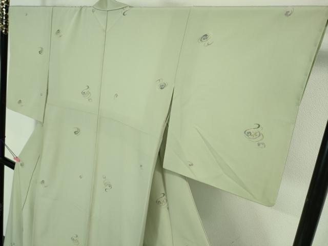 平和屋着物■極上 洗える最高級着物 <英>はなぶさ謹製 小紋 流水文 夏虫色地 逸品 DZAA7352kh5