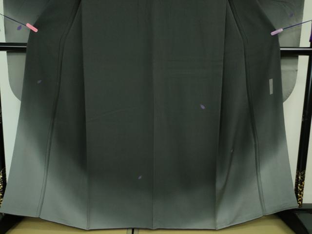 平和屋着物●極上 世界的人形師 辻村寿三郎 ジュサブロー 振袖 舞桜 羊羹色地 暈し染め 鬼しぼ縮緬 逸品 DZAA7367kh5